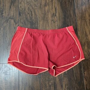 Women's Red Athletic Shorts